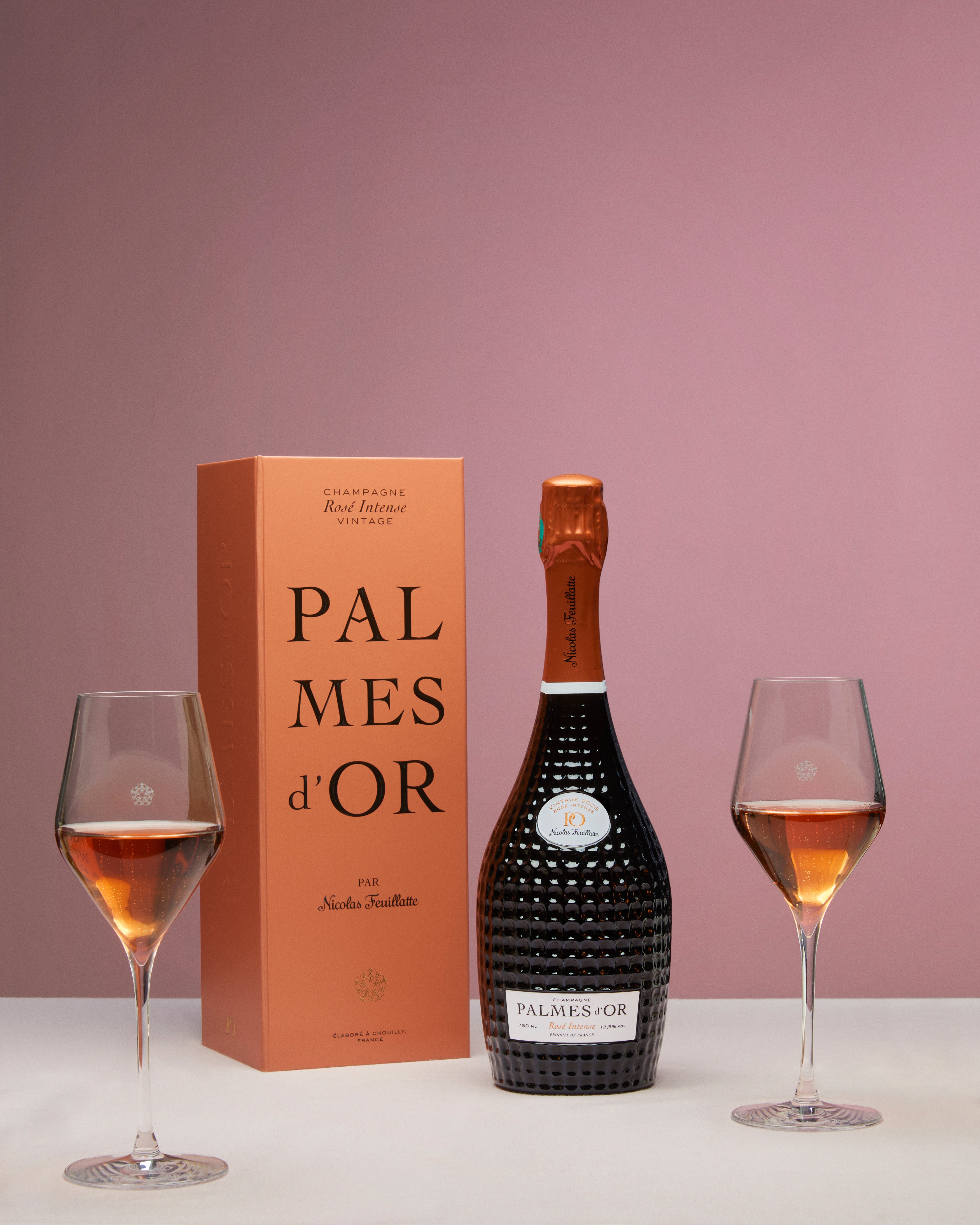 パルム・ドール 2008 ロゼ・インテンスとその箱 – Nicolas Feuillatte