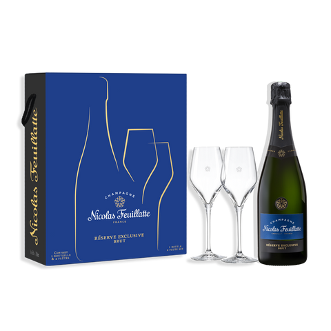限定リザーブ ブリュット ボックスセット + フルート 2本 – Nicolas